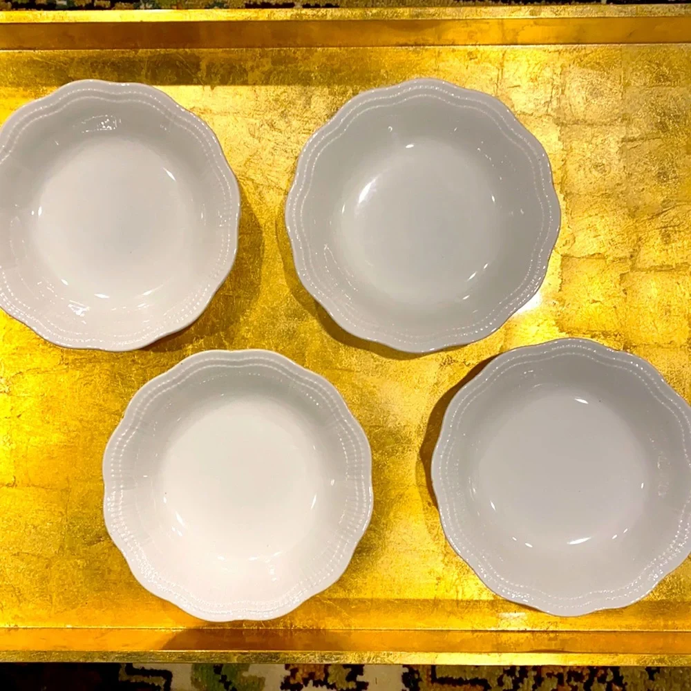 MIKASA Allura Set of‎ 4 Soup Bowls PRISTINE!